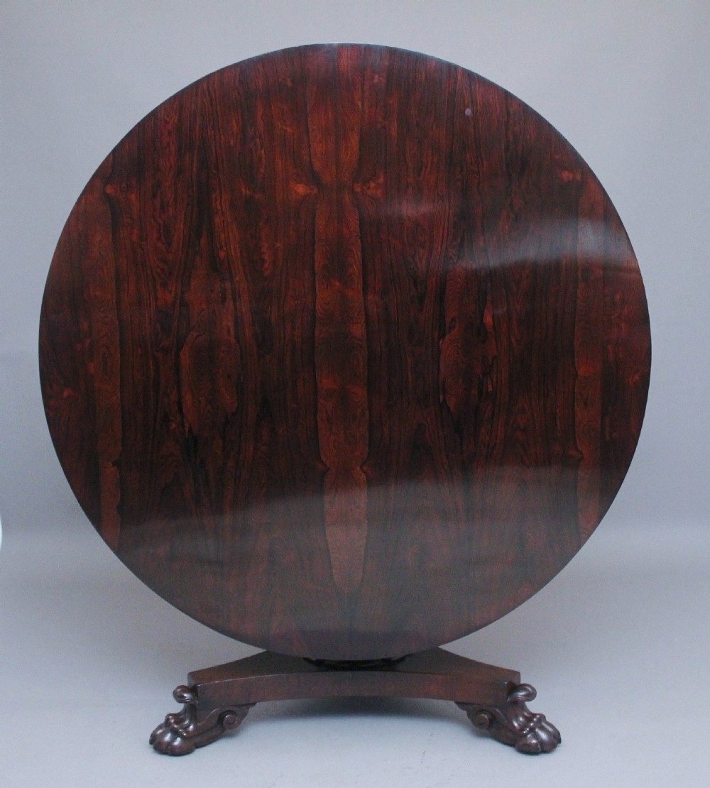 Early 19th Century rosewood breakfast table View V