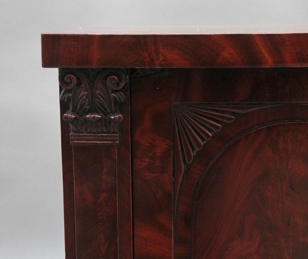 A pair of 19th Century flame mahogany bedside cabinets View VIII