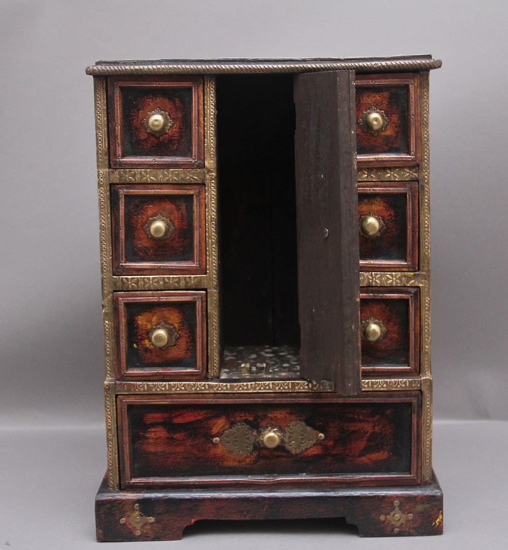 19th Century brass mounted table cabinet View II