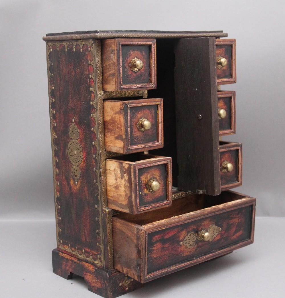 19th Century brass mounted table cabinet View V