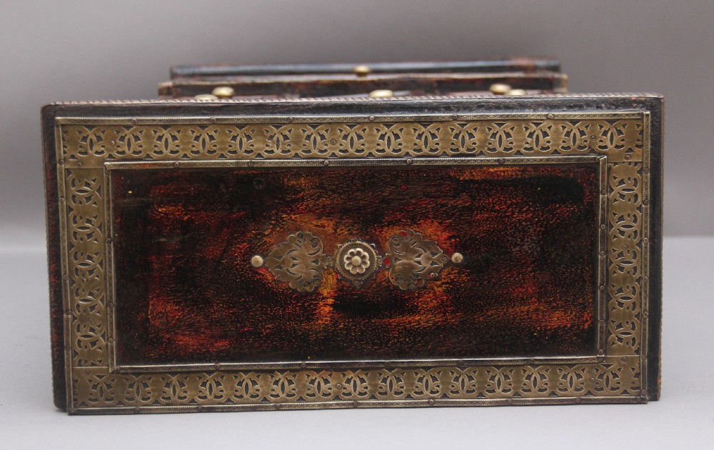 19th Century brass mounted table cabinet View X