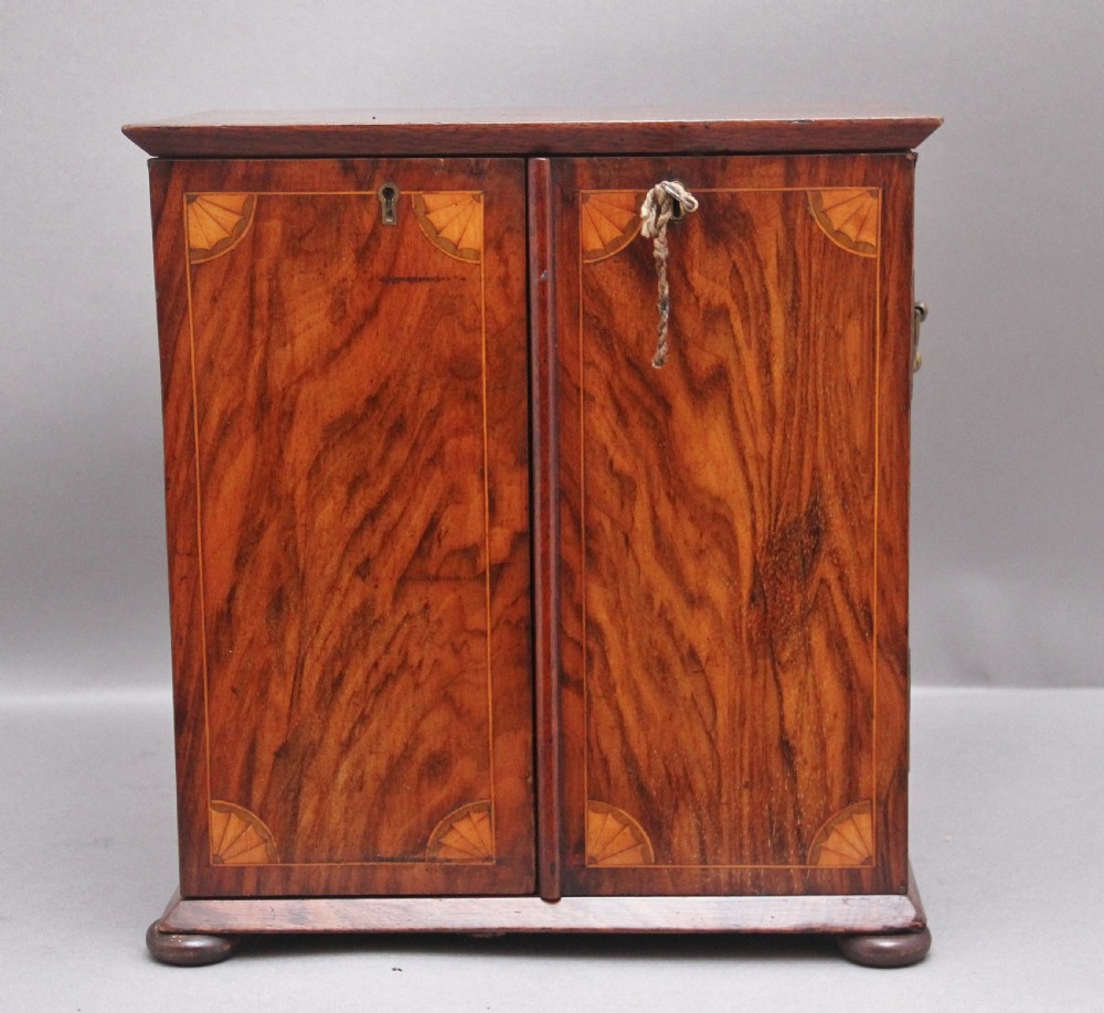 19th Century walnut table cabinet View II