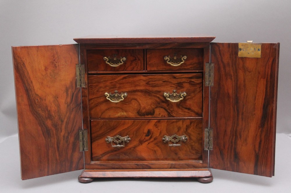 19th Century walnut table cabinet View III