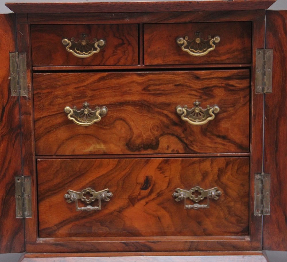 19th Century walnut table cabinet View V