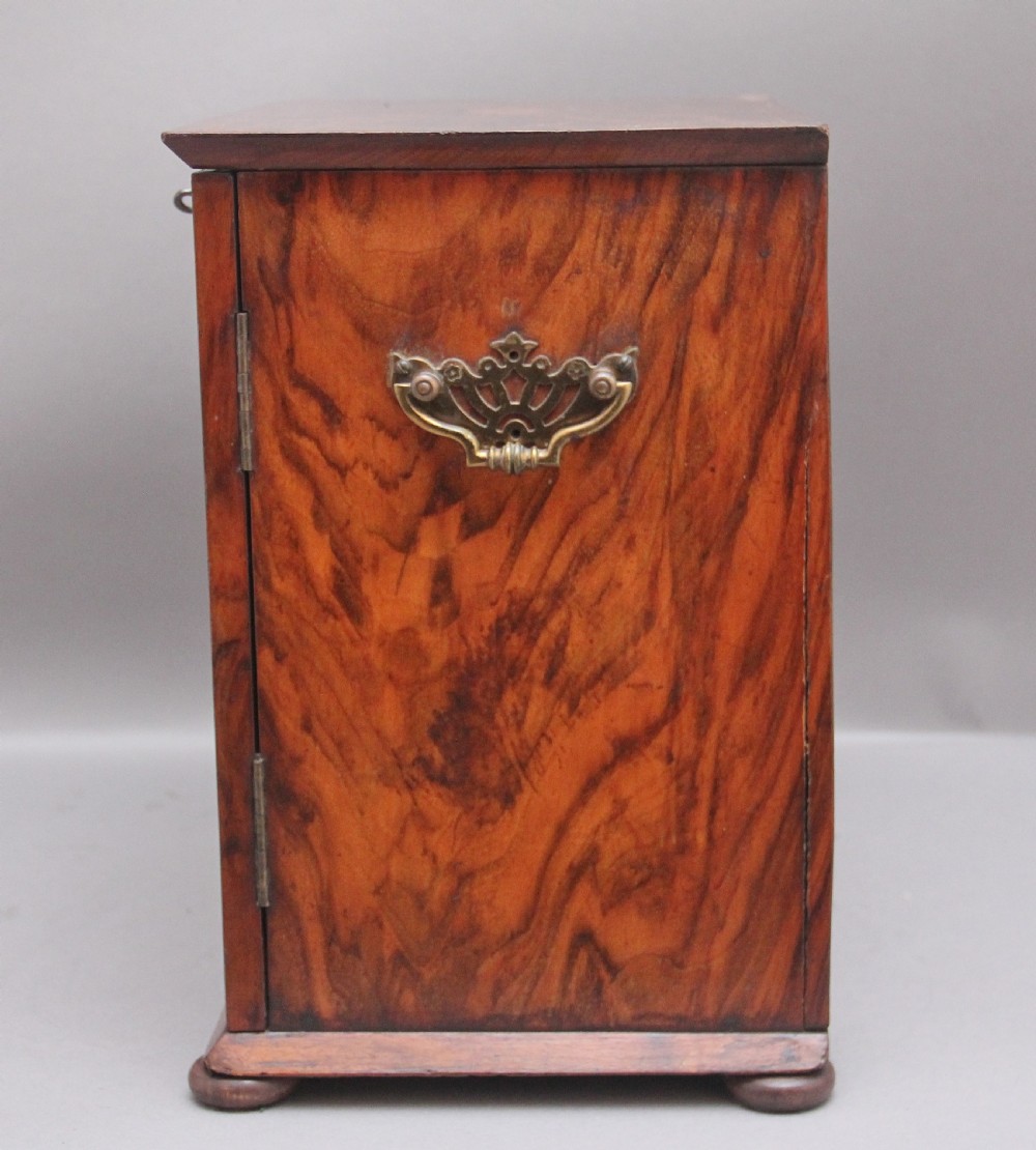 19th Century walnut table cabinet View IX