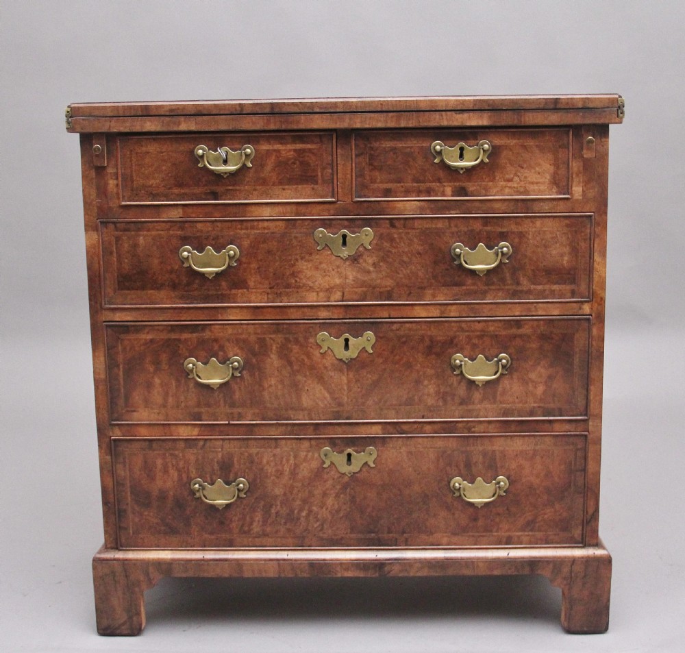 Early 20th Century walnut bachelors chest