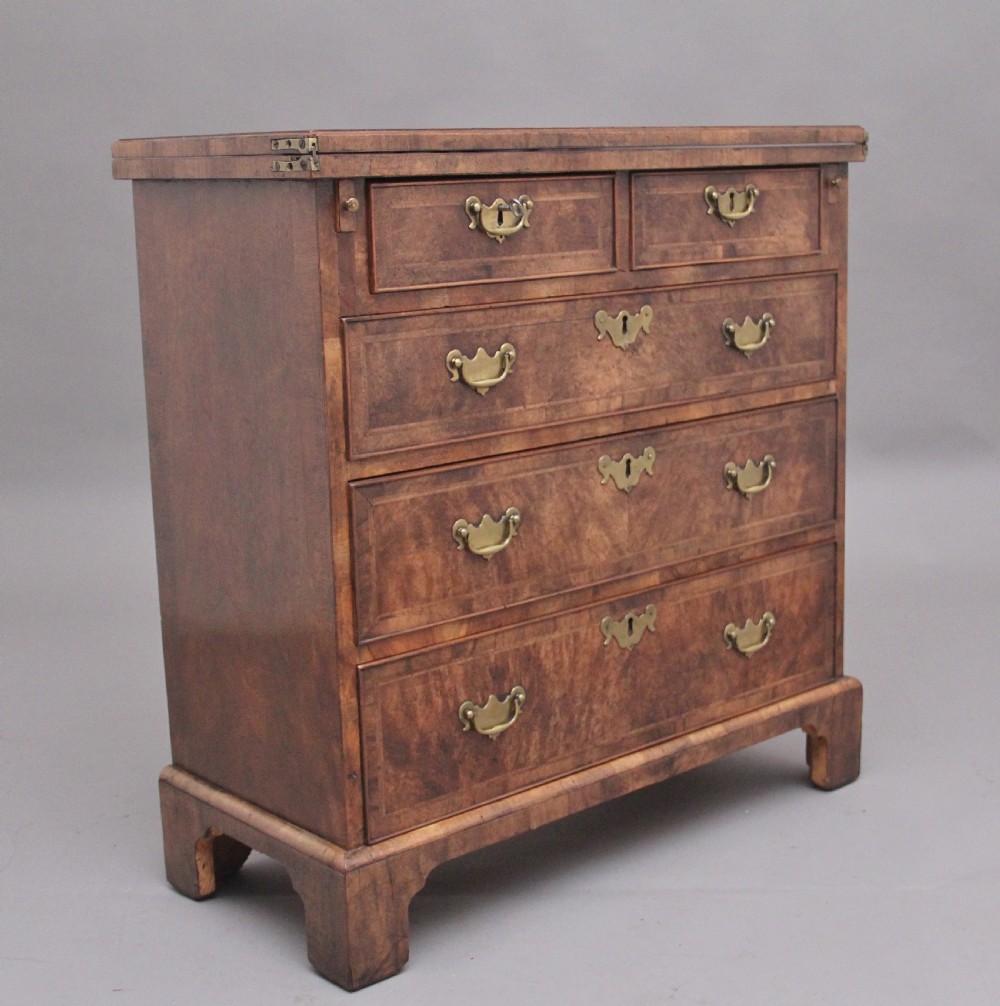 Early 20th Century walnut bachelors chest View III