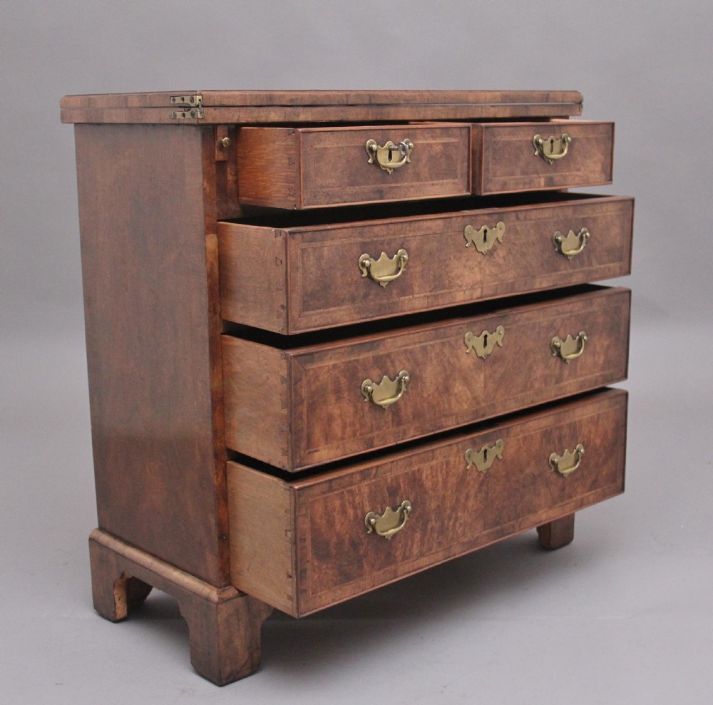 Early 20th Century walnut bachelors chest View IV