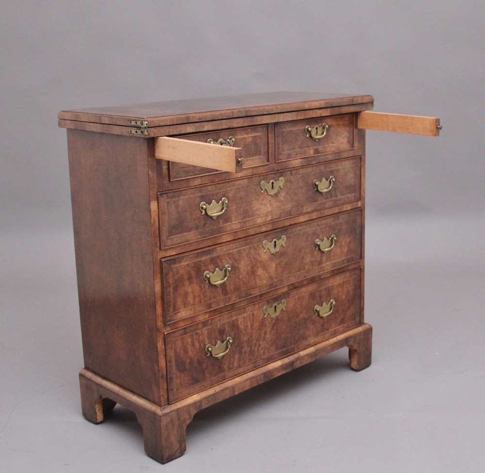 Early 20th Century walnut bachelors chest View V