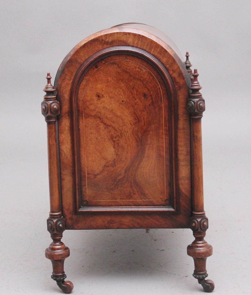 19th Century burr walnut and marquetry cellarette View VIII