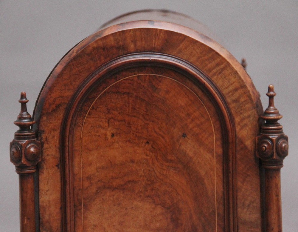 19th Century burr walnut and marquetry cellarette View X