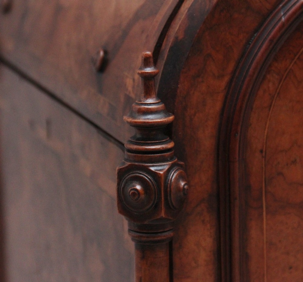 19th Century burr walnut and marquetry cellarette View XI