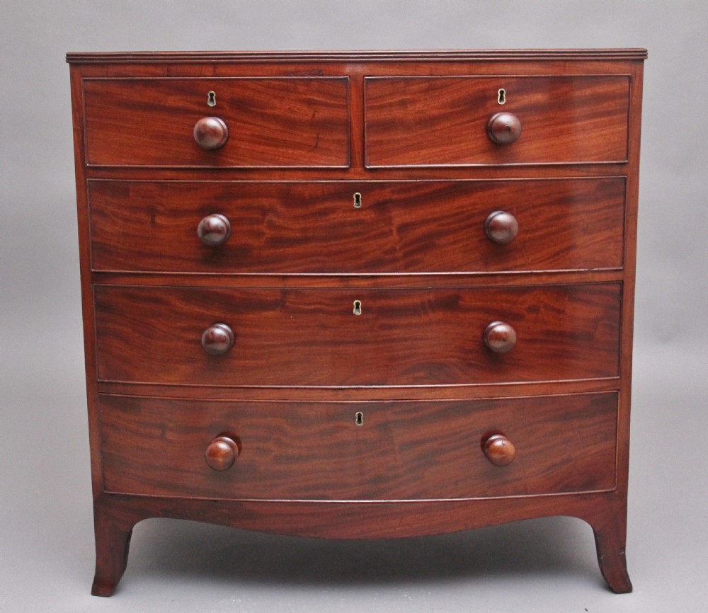19th Century mahogany chest of drawers from the Regency period