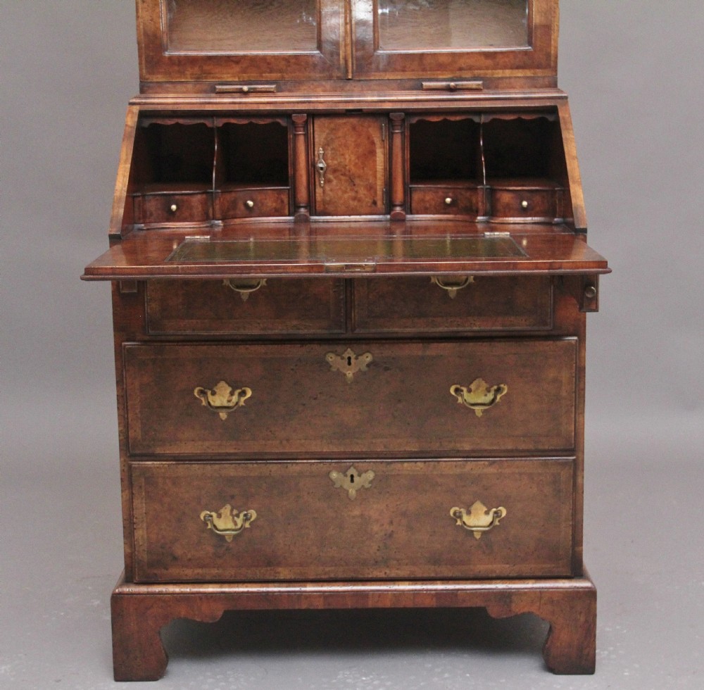 Early 20th Century walnut bureau bookcase View VI