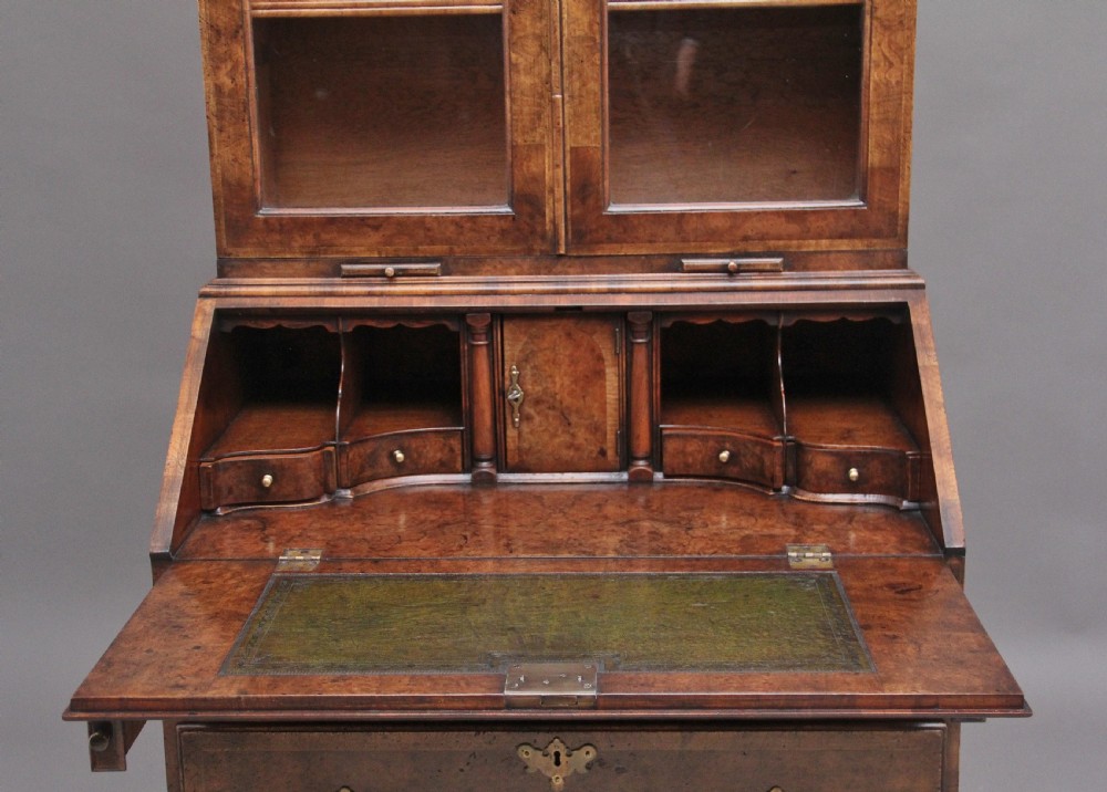 Early 20th Century walnut bureau bookcase View VII