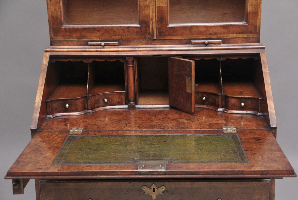 Early 20th Century walnut bureau bookcase View VIII