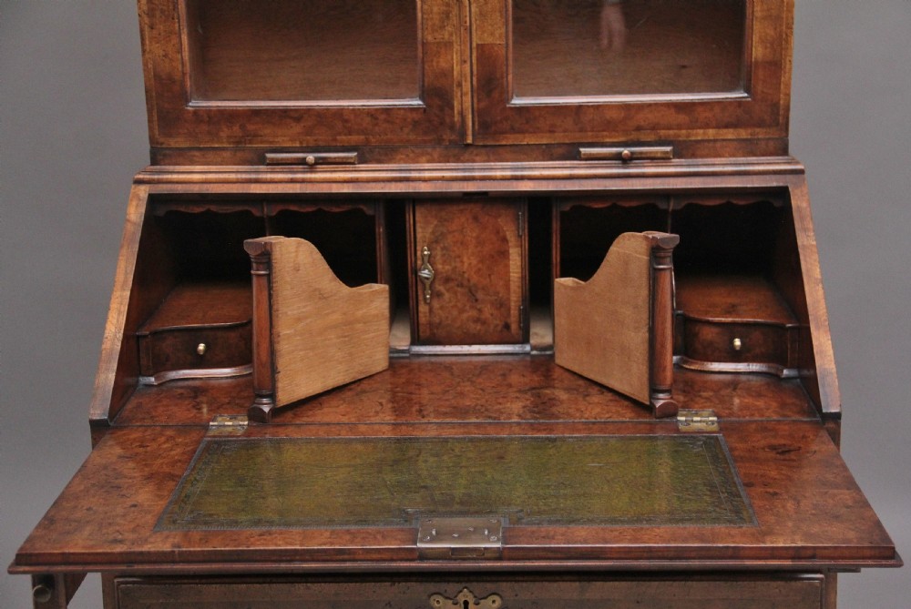 Early 20th Century walnut bureau bookcase View IX