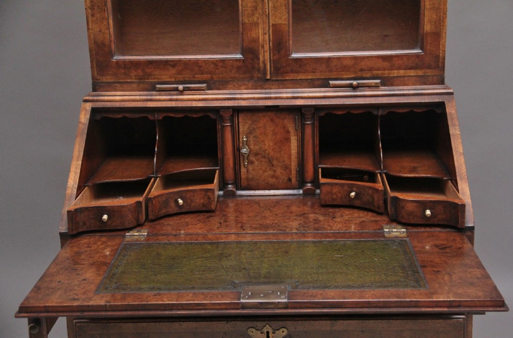 Early 20th Century walnut bureau bookcase View X