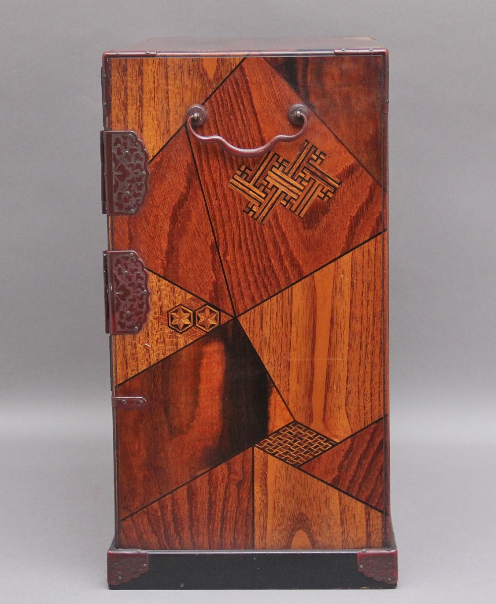 19th Century Japanese parquetry table cabinet  View VII