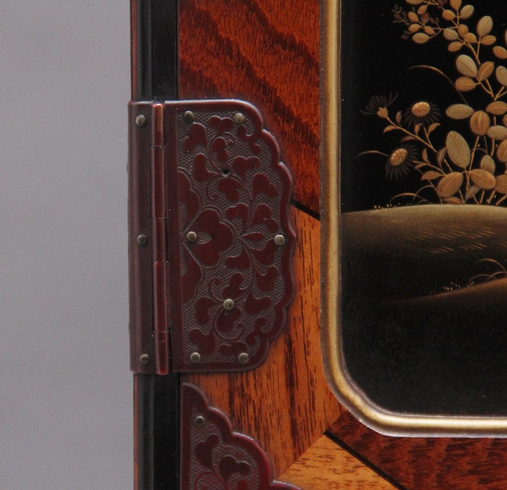19th Century Japanese parquetry table cabinet  View XI