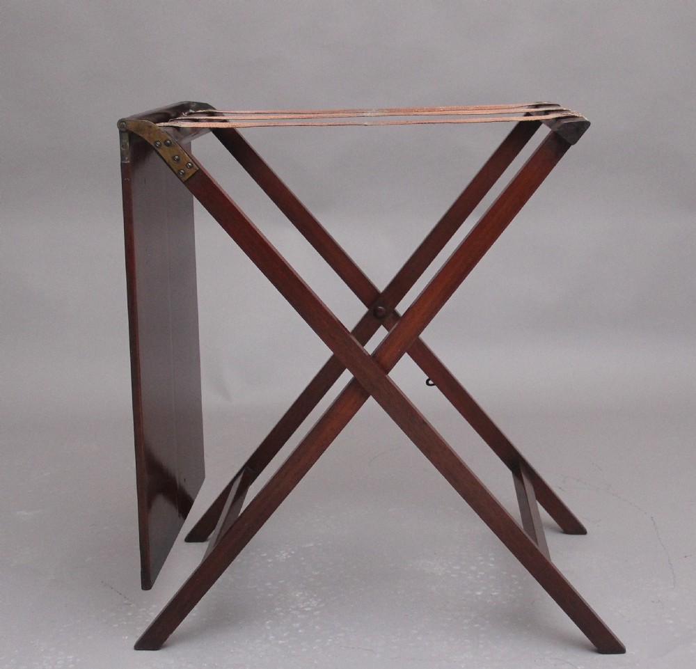 Early 19th Century mahogany butlers tray on stand View III