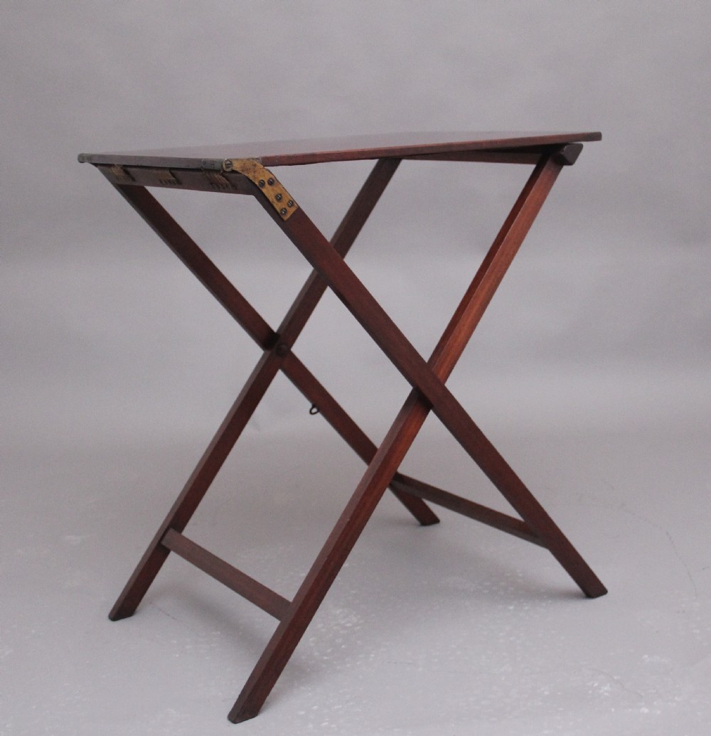 Early 19th Century mahogany butlers tray on stand View VI