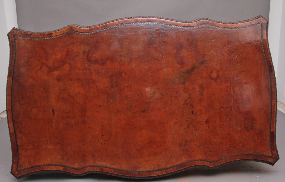 Early 20th Century mahogany desk in the Chippendal style View III