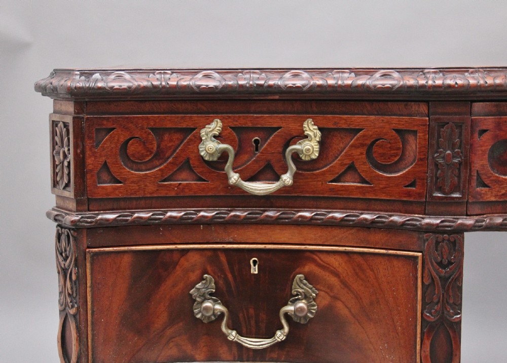 Early 20th Century mahogany desk in the Chippendal style View IX
