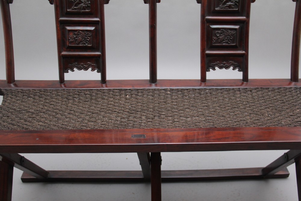 Rare early 20th Century Chinese officials folding chair View IV