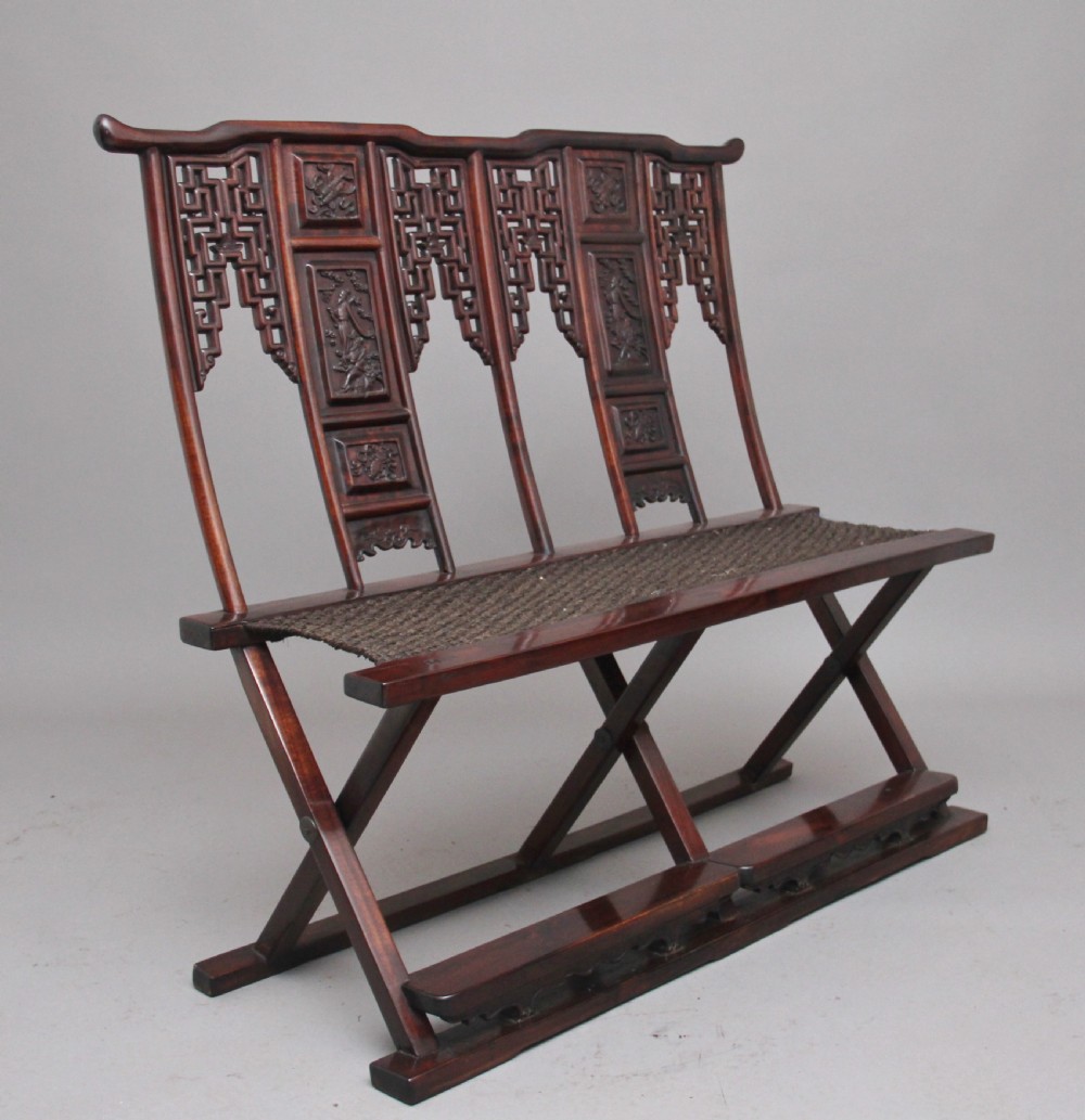 Rare early 20th Century Chinese officials folding chair View V