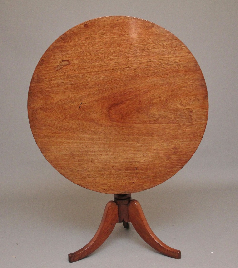 Early 19th Century mahogany tripod table View II