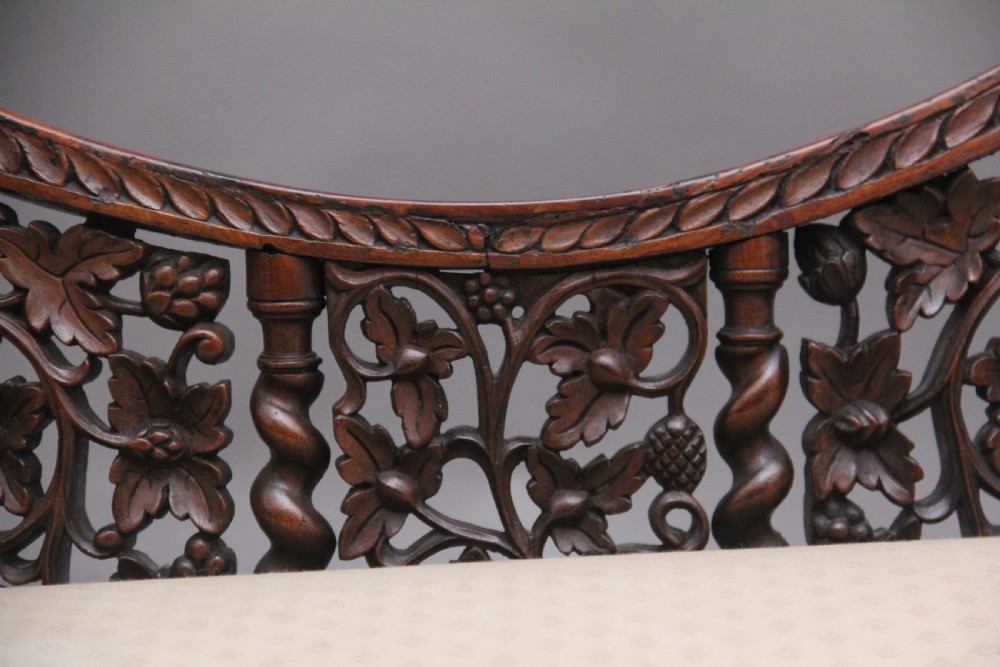 A superb quality 19th Century Anglo-Indian carved sofa View VIII