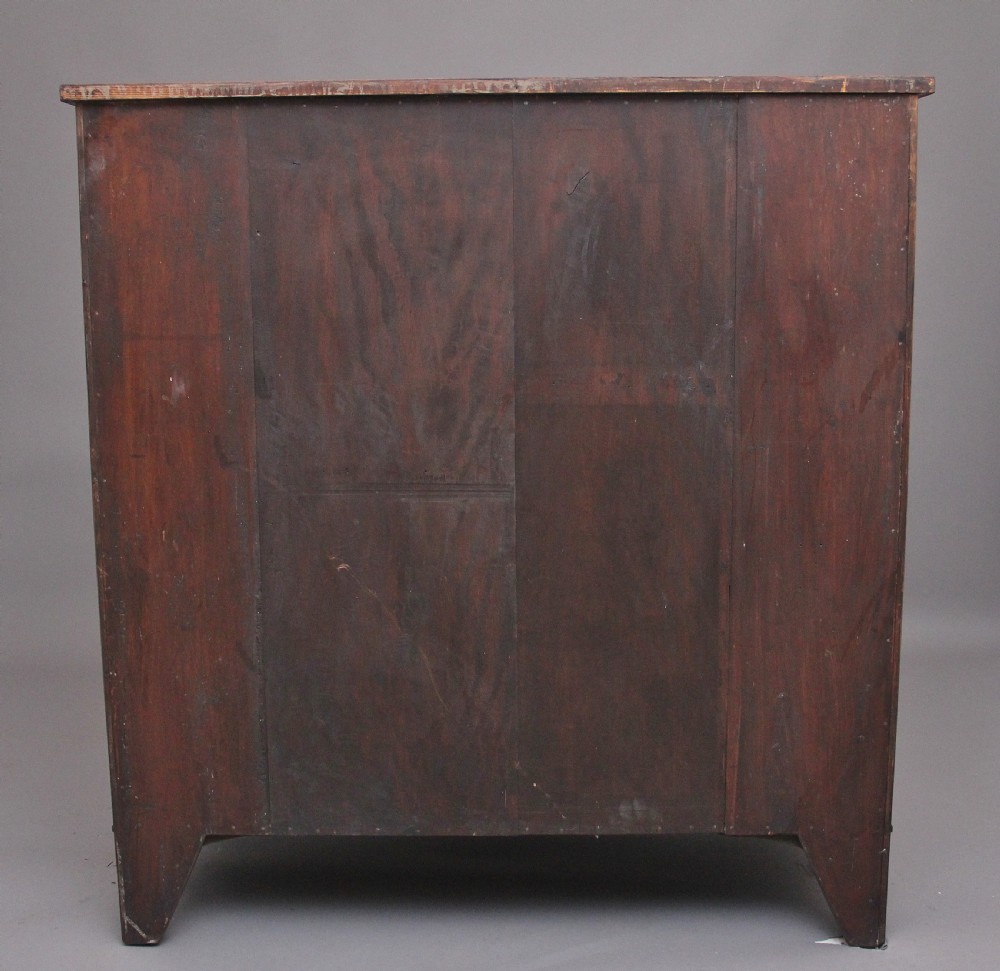 Quality Early 19th Century tall mahogany  bowfront chest of drawers View VI