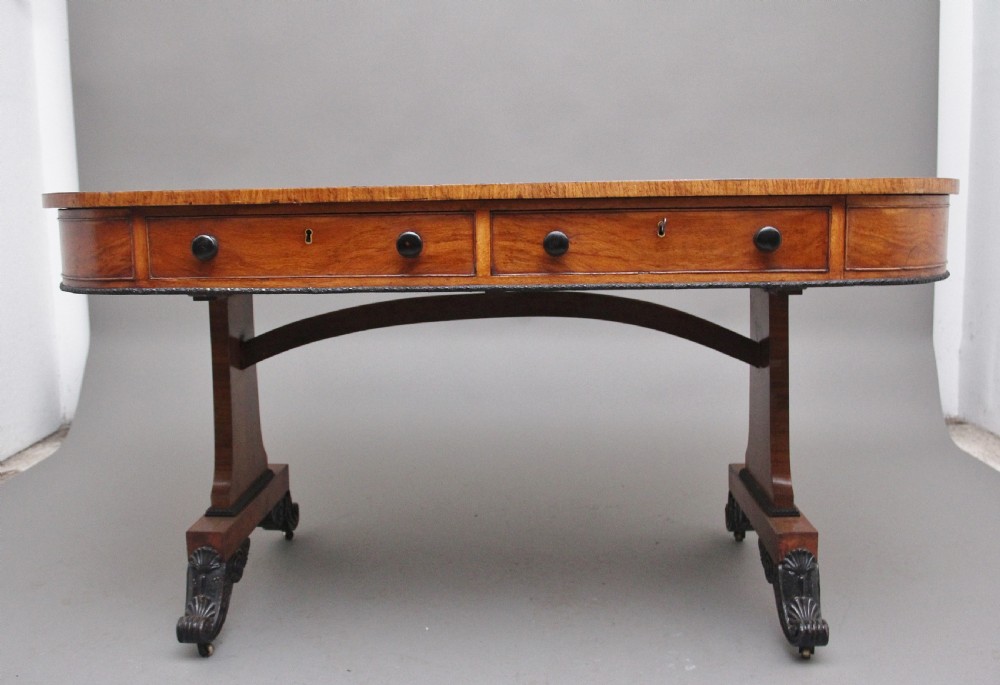 A superb quality early 19th Century oak partners writing desk View III