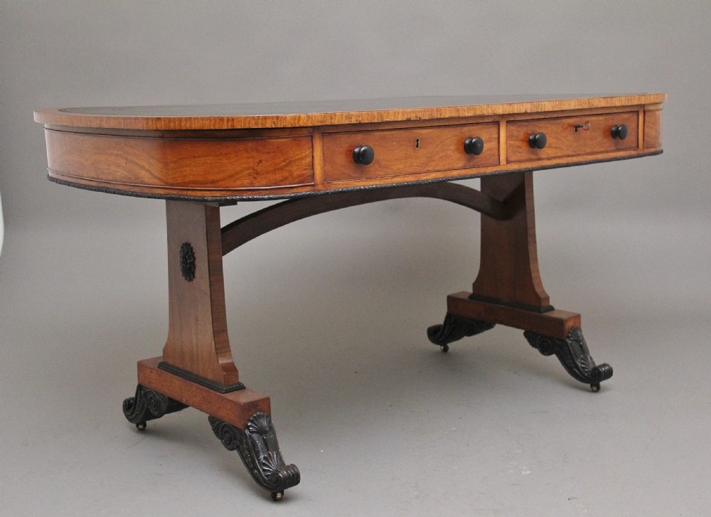 A superb quality early 19th Century oak partners writing desk View IV