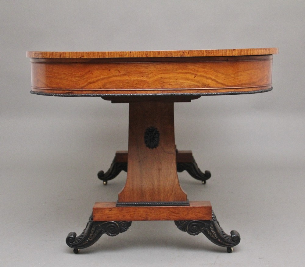 A superb quality early 19th Century oak partners writing desk View V