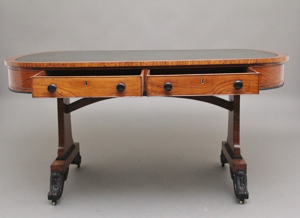 A superb quality early 19th Century oak partners writing desk View VIII