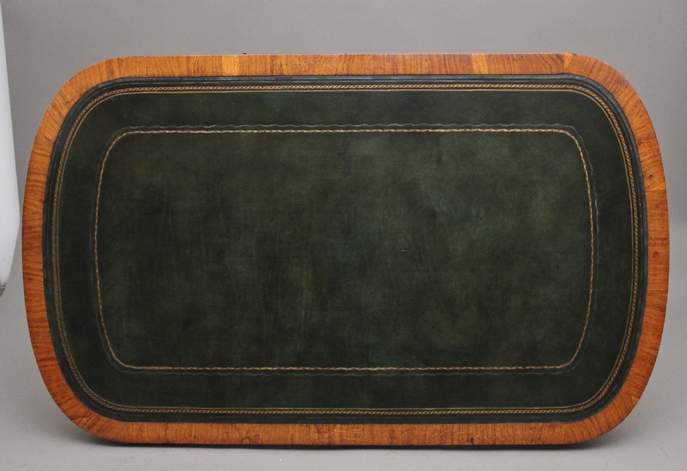A superb quality early 19th Century oak partners writing desk View XI