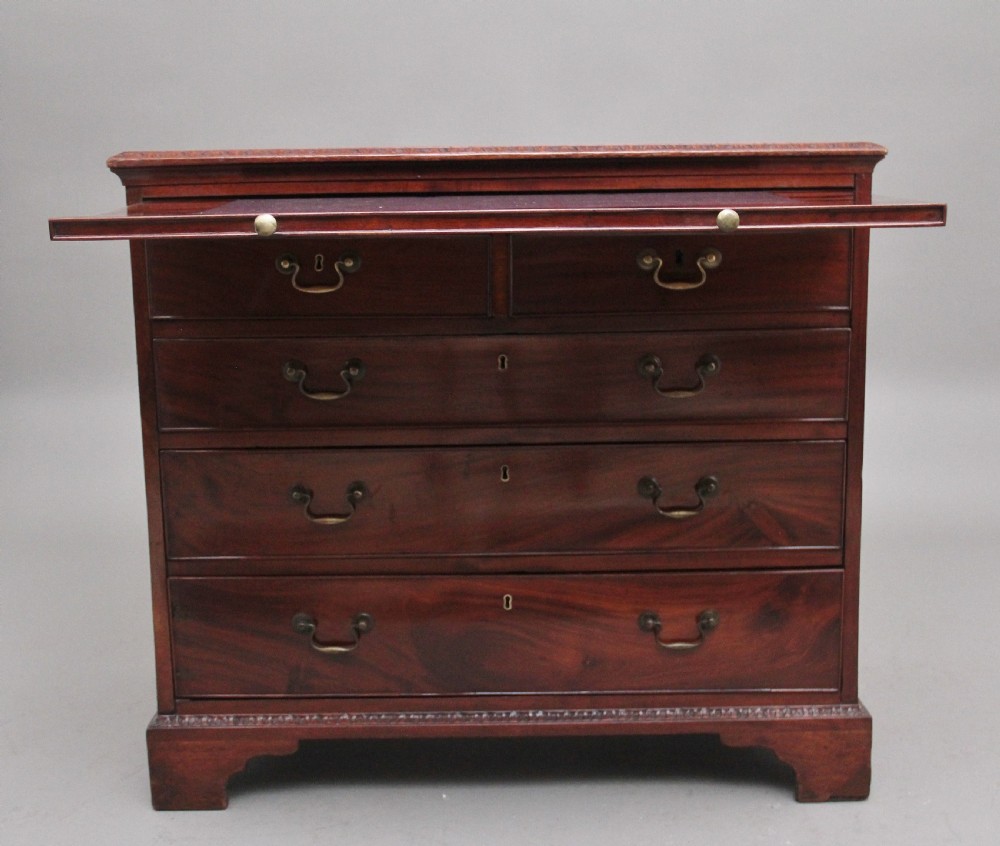 18th Century Georgian mahogany chest of drawers View II