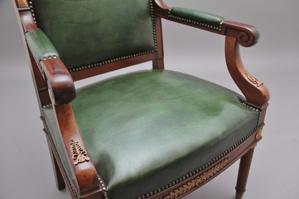 Pair 19th Century French mahogany armchairs View VIII
