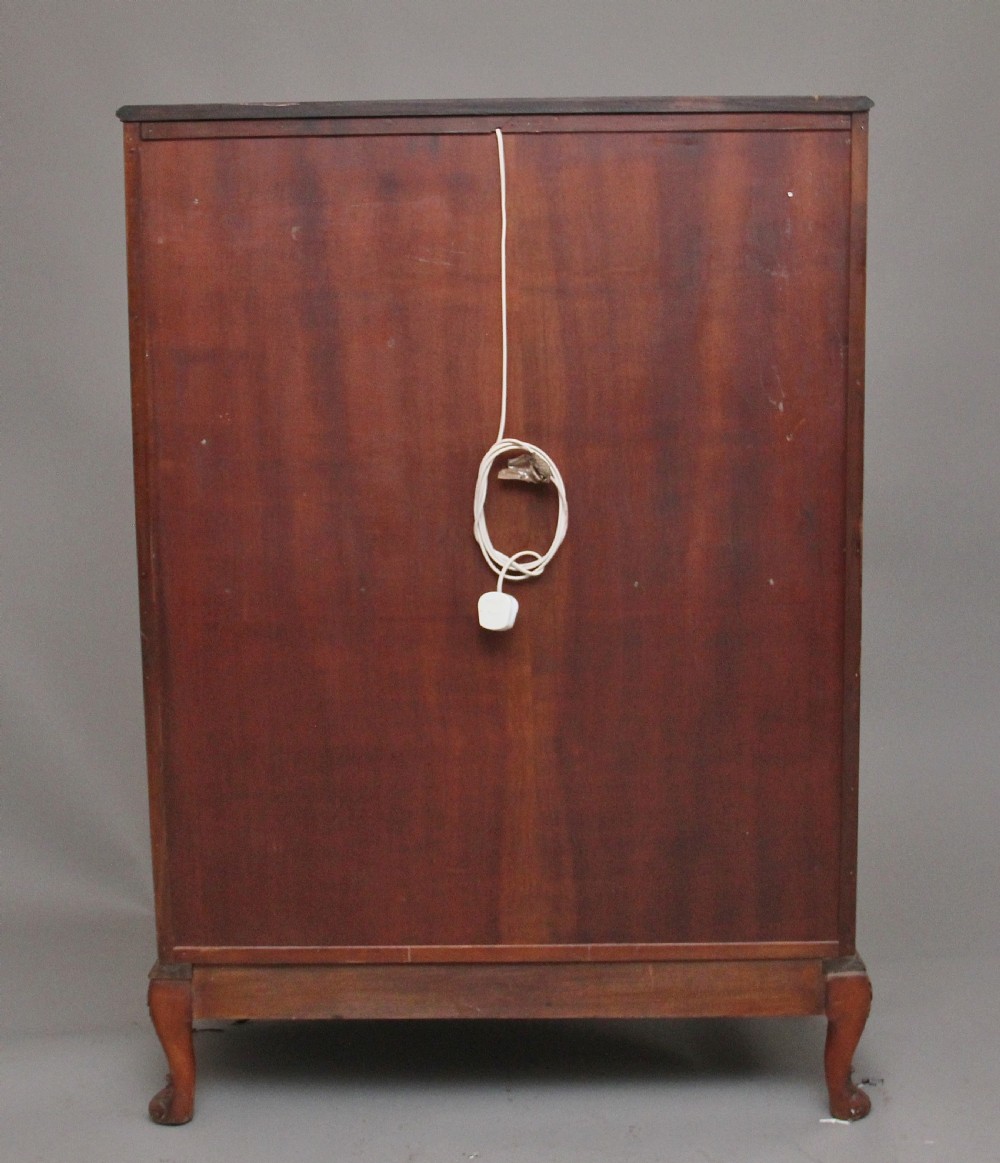 Early 20th Century burr walnut drinks cabinet  View XV