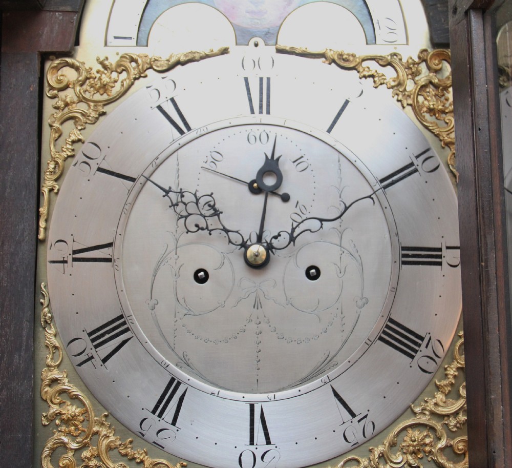 18th Century mahogany eight day long case clock by Henry Cross of Bristol View VII