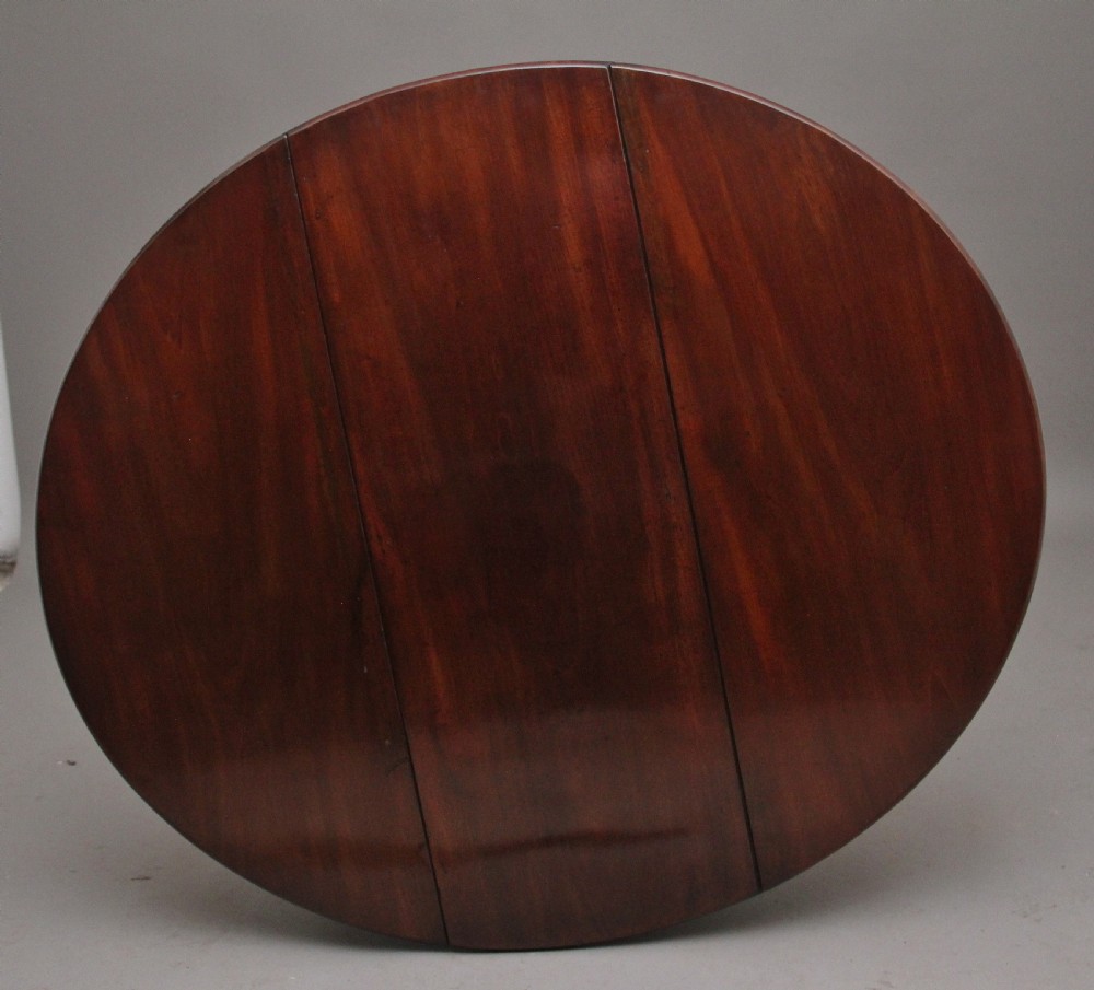 18th Century mahogany drop leaf table from the Georgian period  View IX