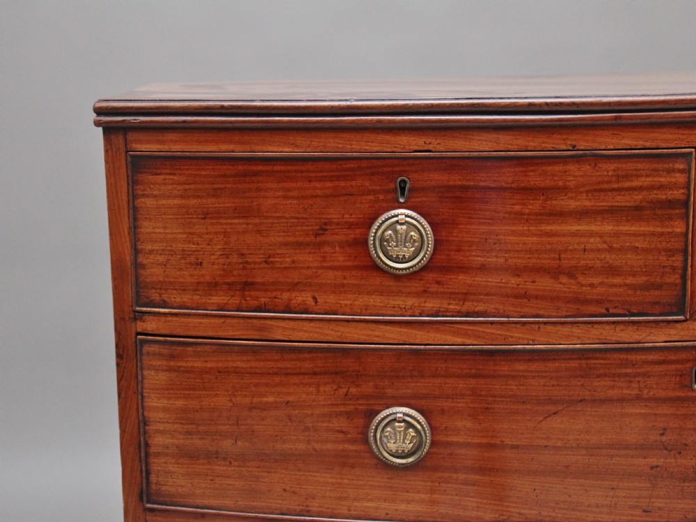 Early 19th Century mahogany bowfront chest View III