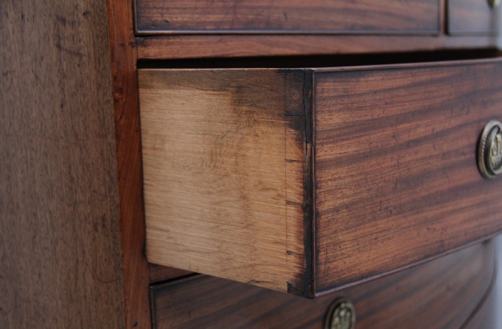Early 19th Century mahogany bowfront chest View VII