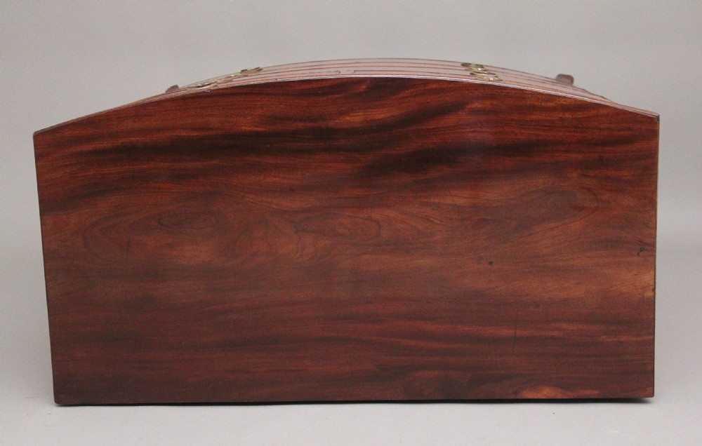 Early 19th Century mahogany bowfront chest View X