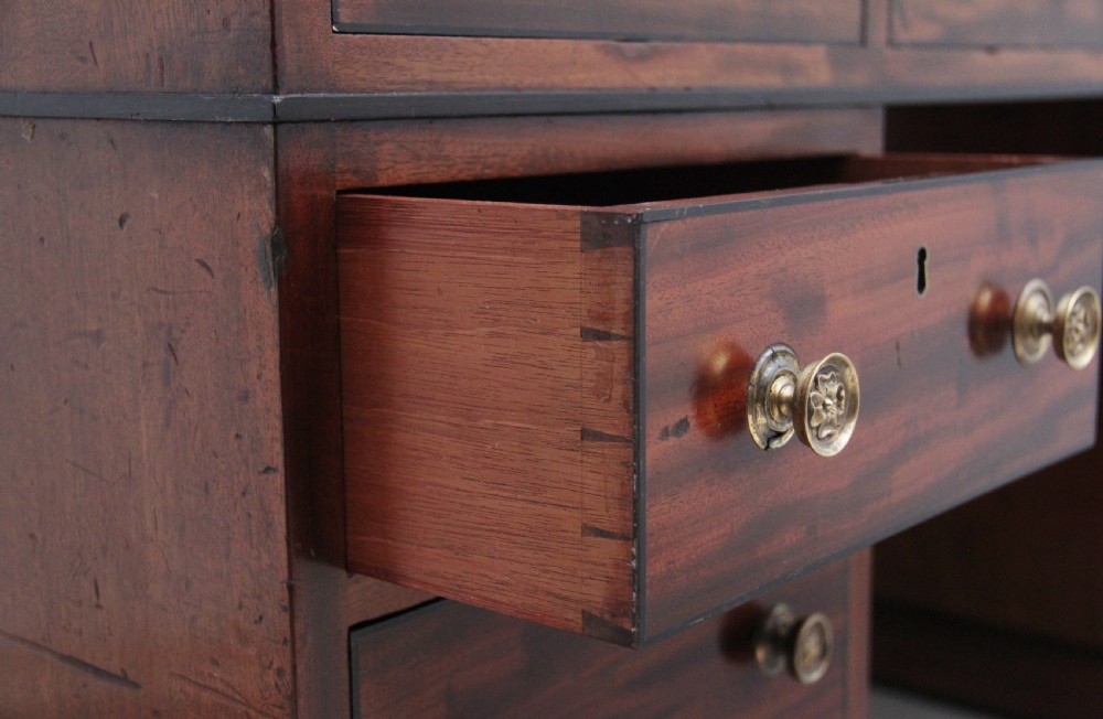 Early 19th Century antique mahogany partners desk View VI