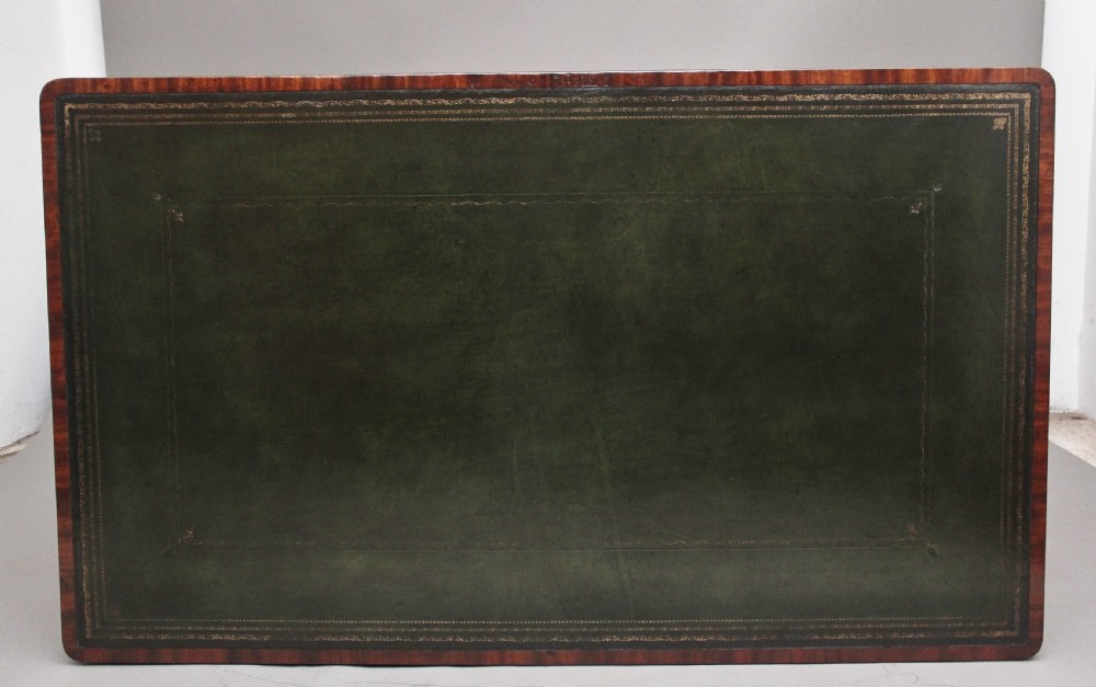 Early 19th Century antique mahogany partners desk View XI