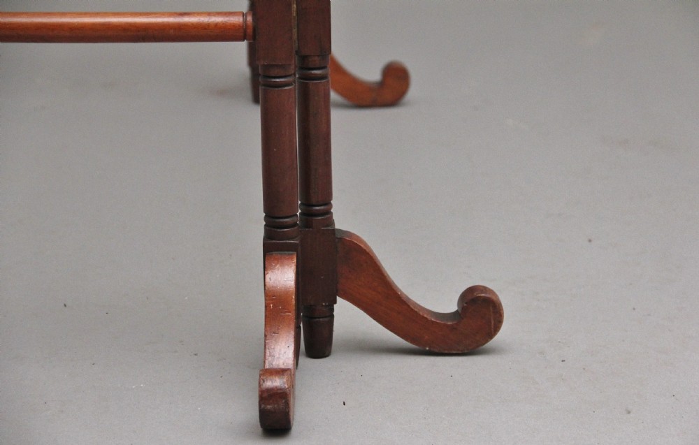 19th Century mahogany folding towel rail View VIII