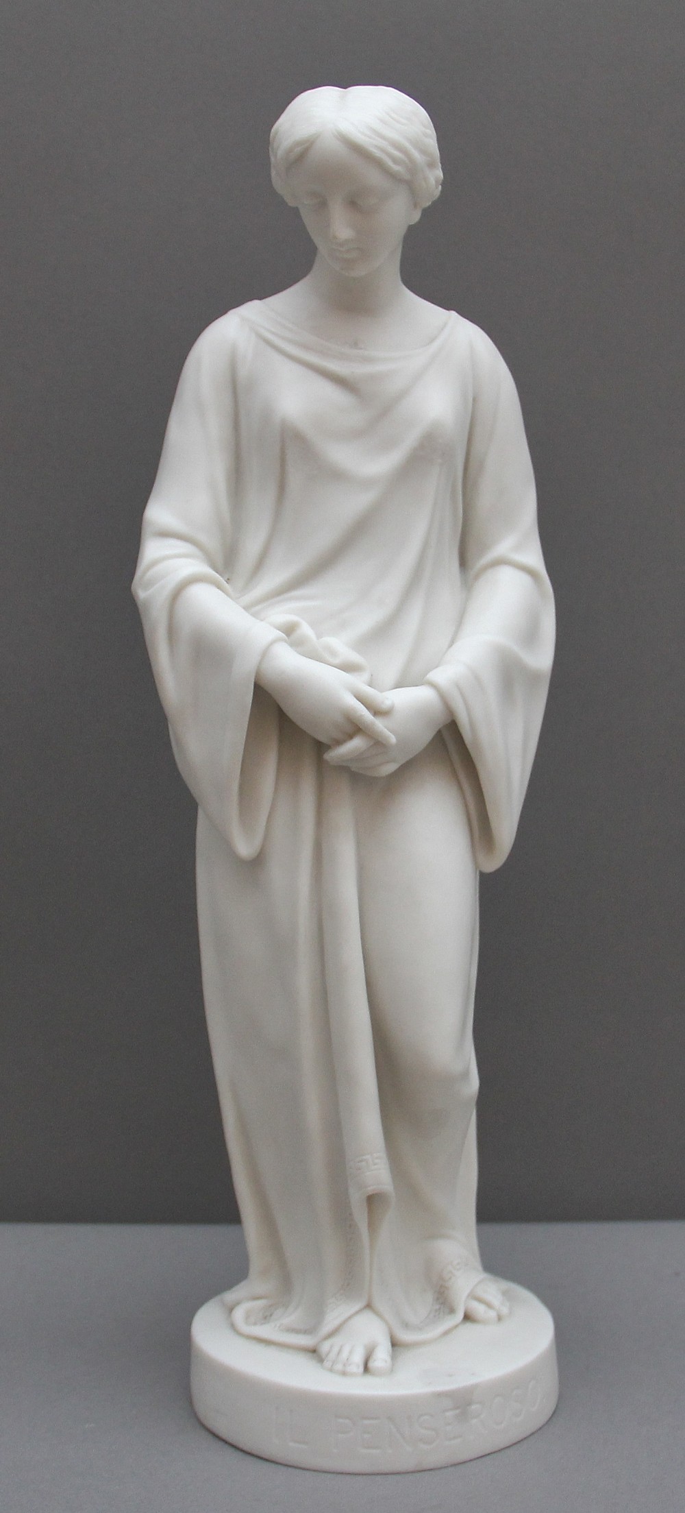 19th Century parian figure Il Penseroso